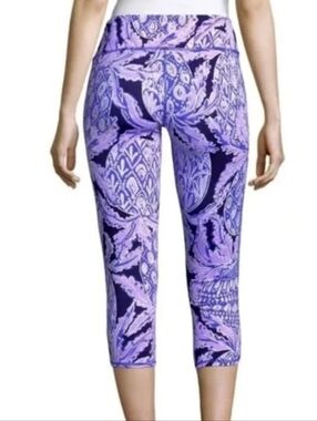 Lilly Pulitzer Luxletic Weekender Crop Leggings Coco Safari Small